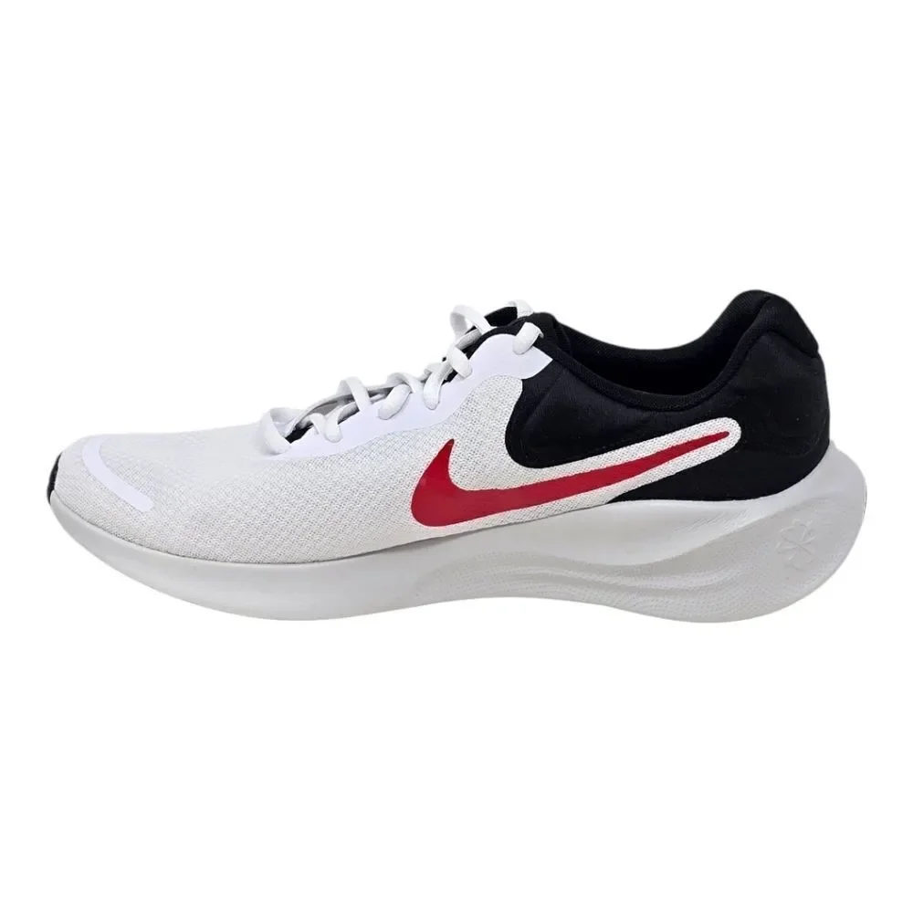 Nike Revolution 7 Running Shoes FB2207-102 Mens Sizes White Fire Red Black